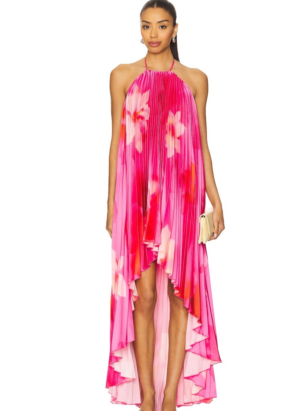 Lovers and Friends Gia Maxi Dress in Pink Floral Multi - Picture 2 of 15